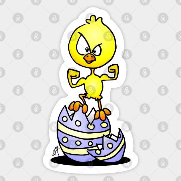 Easter chick Sticker by Cardvibes